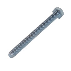 Vite a testa esagonale M6 x 70mm – acciaio 8.8 zincato con finitura A2K, vista laterale su sfondo bianco.