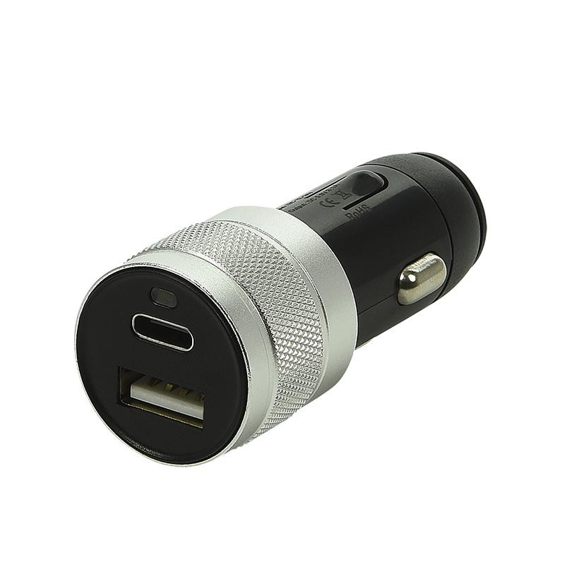 USB Ladegerät Typ A + C 2-fach 12V/24V 3100mA für Zigarettenanzünder -990013352
