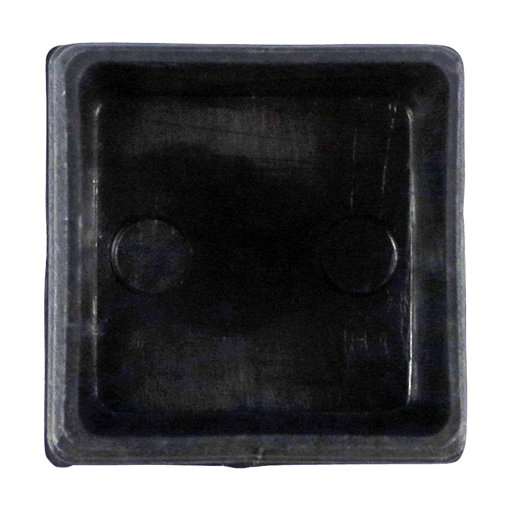 10xQuadratische Abschlusskappen Endkappen Lamellenstopfen 60x60 mm schwarz*ZK606 