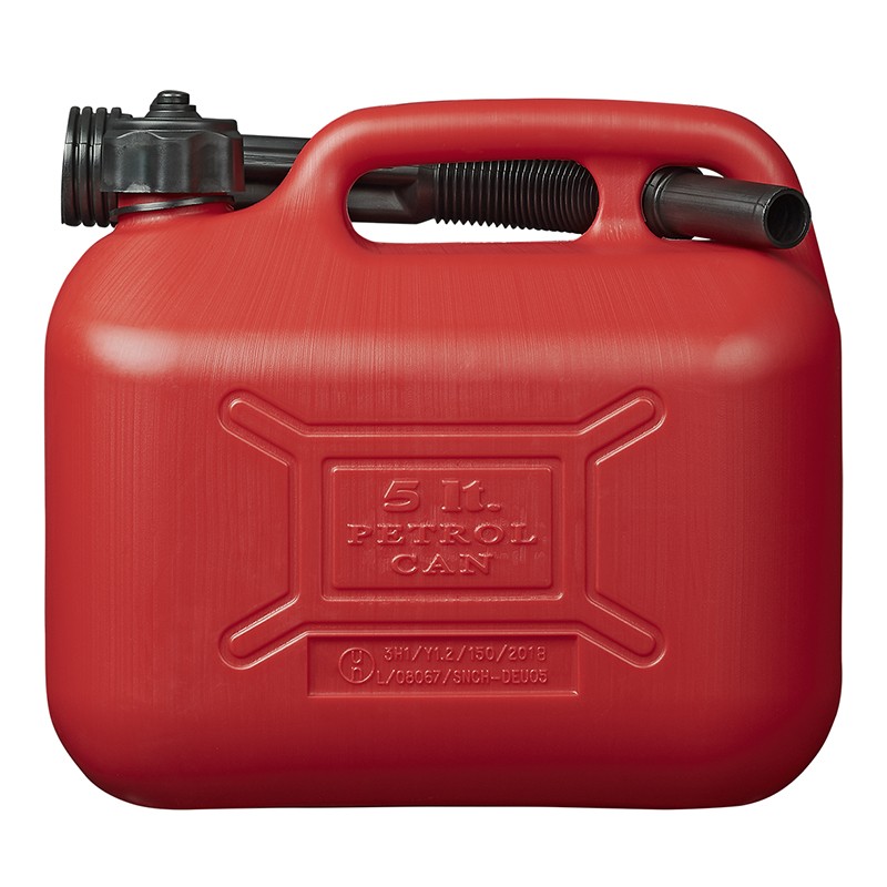 Benzinkanister 5L Kunststoff rot UN-geprüft Reservekanister-990011998