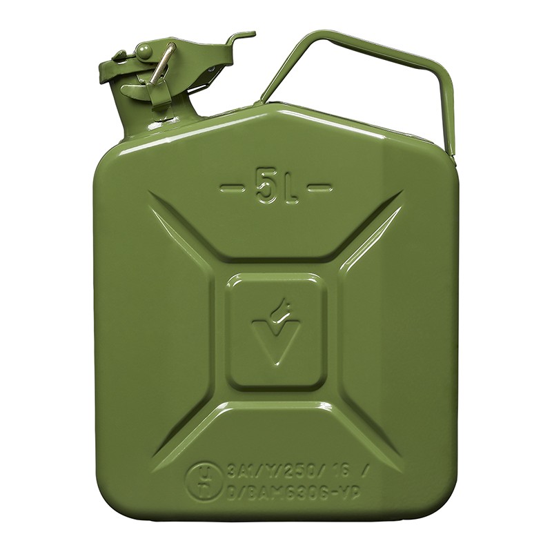 Bidon d'essence 5L métal vert UN/TÜV testé bidon en tôle d'acier bidon de  l'armée-990012000