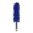 Car rim brush chenille – front view showing blue chenille head and ergonomic black handle, 40cm length.