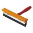 Car windscreen washer – front view with a red sponge head and wooden handle, measuring approximately 20cm wide.