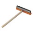 Forfra – vinduesvasker med 20 cm gummiklinge og 40 cm træhåndtag i orange farve.