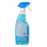 ProPlus Windscreen de-icer 500ml spray bottle – side view showing blue spray nozzle and clear liquid inside.