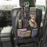Auto Rücksitztasche Organizer – Rückansicht mit mehreren Fächern in Schwarz und Grün für Ordnung im Fahrzeug