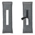 Deumidificatore riutilizzabile – vista frontale – design piatto in grigio e bianco con strap in velcro.