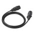Cavo intermedio 7 poli 3m – cavo flessibile nero con connettori a 7 poli e lunghezza di 3000 mm.