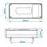 Achterlicht 6 functies – links met reflector en gloeilampen – afmetingen 215 x 100 x 55mm.