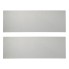 Alu-Warntafel ECE 70 – Frontansicht der weißen Aluminiumplatte mit rohem Finish und ohne Befestigungslöcher.