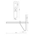 Dessin technique – supports pour pneus de voiture noirs avec trous de montage et dimensions visibles sur fond blanc.