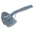 Angle lever lock left size 1 – side view showing silver galvanized finish and lever handle with automatic spring safety.