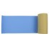 Car door protection strip for the garage – top view showing textured surface and rolled edge in blue and yellow colors.