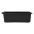 Oil drip tray rectangular 6L – side view showcasing the black plastic design and 6L capacity.