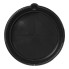 Oil drip tray – top view showcasing a round black design with an 8L capacity and smooth surface.