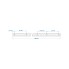 1m airline lashing rail – top view showing multiple mounting holes and wavy surface for grip in white and blue.