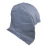 Wheel cover XL – front view in gray, designed for tires up to 78cm diameter, made of water-resistant fabric.