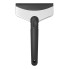Car ice scraper professional for the windshield – front view showing black rubber grip and wide scraping edge.