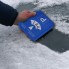 Disque de stationnement bleu et blanc – inclut un grattoir à glace et deux jetons pour chariot de supermarché.