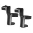 Set of 2 cup holders for the car – front view showing black plastic clip-on design with open tops.