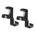 Set of 2 cup holders for the car – front view showing black plastic clip-on design and two-piece set.