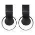 Set of 2 cup holders for the car – front view showing black clip-on drink holders on a plain white background.