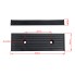 Vue de dessus – caoutchouc noir de support de l'arc, longueur 300 mm, largeur 100 mm, épaisseur 3 mm.
