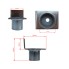 L-Adapter för ramkraftsuttag – L-formad design med centralt hål på 27mm och mått markerade 45mm, 60mm, 30mm.