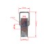 Excentrisch slot – druppelslot met ronde handgreep – gegalvaniseerd staal, 175mm lang, voor autoaanhanger.