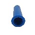 Vista frontale – maniglia di ricambio blu in gomma per la leva del freno a mano Schlegl, diametro interno 21mm.