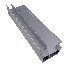 Dropside lock 300mm – right side with mushroom pin and 180° black powder-coated steel handle on a plain white background