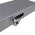 Zijaanzicht van het Oplegslot 600mm links – met zwart handvat en paddenstoelpin voor aluminium valdeuren.