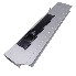 Oplegslot 300mm links – met zwarte vergrendelingshendel en geanodiseerd aluminium, geschikt voor aluminium valwanden.