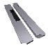 Dropside lock 500mm right – features mushroom pin locking and a black powder-coated steel handle on a silver body.