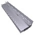 Dropside lock 600mm right – side view showing black powder-coated handle and silver aluminum with mushroom pin locking.