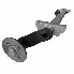 750kg Anhänger Achse-A= 1000mm-C= 1438mm 4x100-niedriger Bock-ungebremst – schrägansicht mit grauer, verzinkter Achse und...