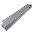 Aluminium drop side lock – side view showcasing silver finish and 180° handle for left-facing installation.