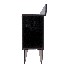 Aluminium drop side lock – side view showing 600 mm length, black 180° handle, and included stay-put retainer.