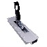 Aluminium drop side lock – front view showing silver body, black 180° handle, and integrated catch.