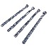Universal drawbar box mounting kit M8 – front view showing silver galvanized bolts with hexagonal heads and long threaded...