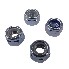 Universal drawbar box mounting kit M8 – front view showing silver nut on a plain white background