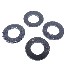 Universal drawbar box mounting kit M8 – top view showing a flat silver washer with a central hole on a plain white...