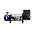 Verricello elettrico HUSAR 12V – vista laterale con cavo in acciaio e finitura nera e argento.