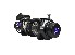 Verricello elettrico 12V BST S14000 lbs – vista laterale con cavo sintetico e finitura nera e grigia.
