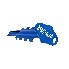Beach Anchor for Boats Aluminium Sand Anchor Set – front view showing blue and white design with 10 m rope included.