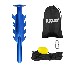 Beach Anchor for Boats Aluminium Sand Anchor Set – front view showing blue anchor, 10 m line, and yellow float.