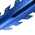 Beach Anchor for Boats Aluminium Sand Anchor Set – detail view showing blue zigzag design and six mounting holes.