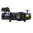 Verricello elettrico 12V BST 13500 lbs – vista laterale con cavo sintetico e motore nero e blu.