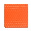 Plaque de base pour cric Farm Jack / Hi-Lift – surface texturée et forme carrée, couleur orange sur fond blanc.