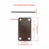 Plaque de serrage 140 x 80 x 6mm – vue de face avec deux trous de montage et fond blanc.